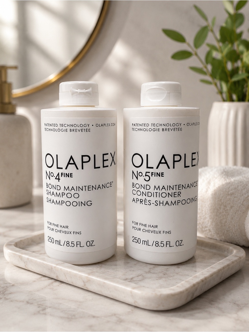 Olaplex No.4 Fine & No.5 Fine Duo Set 250mL Shampoo Conditioner